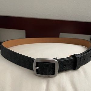 Michael Korrs Silvertone Signature Logo Black  Belt